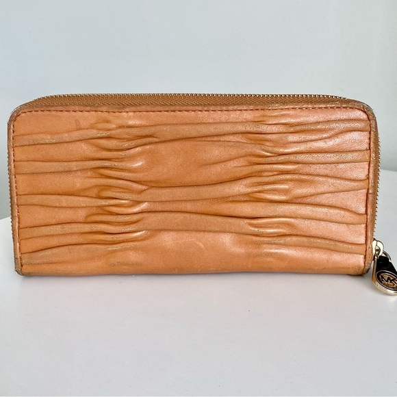 Michael Kors Ruched Leather Wallet - Picture 8 of 11